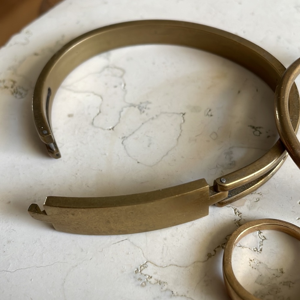 Lot of Madewell brass jewelry - Picture 5 of 6